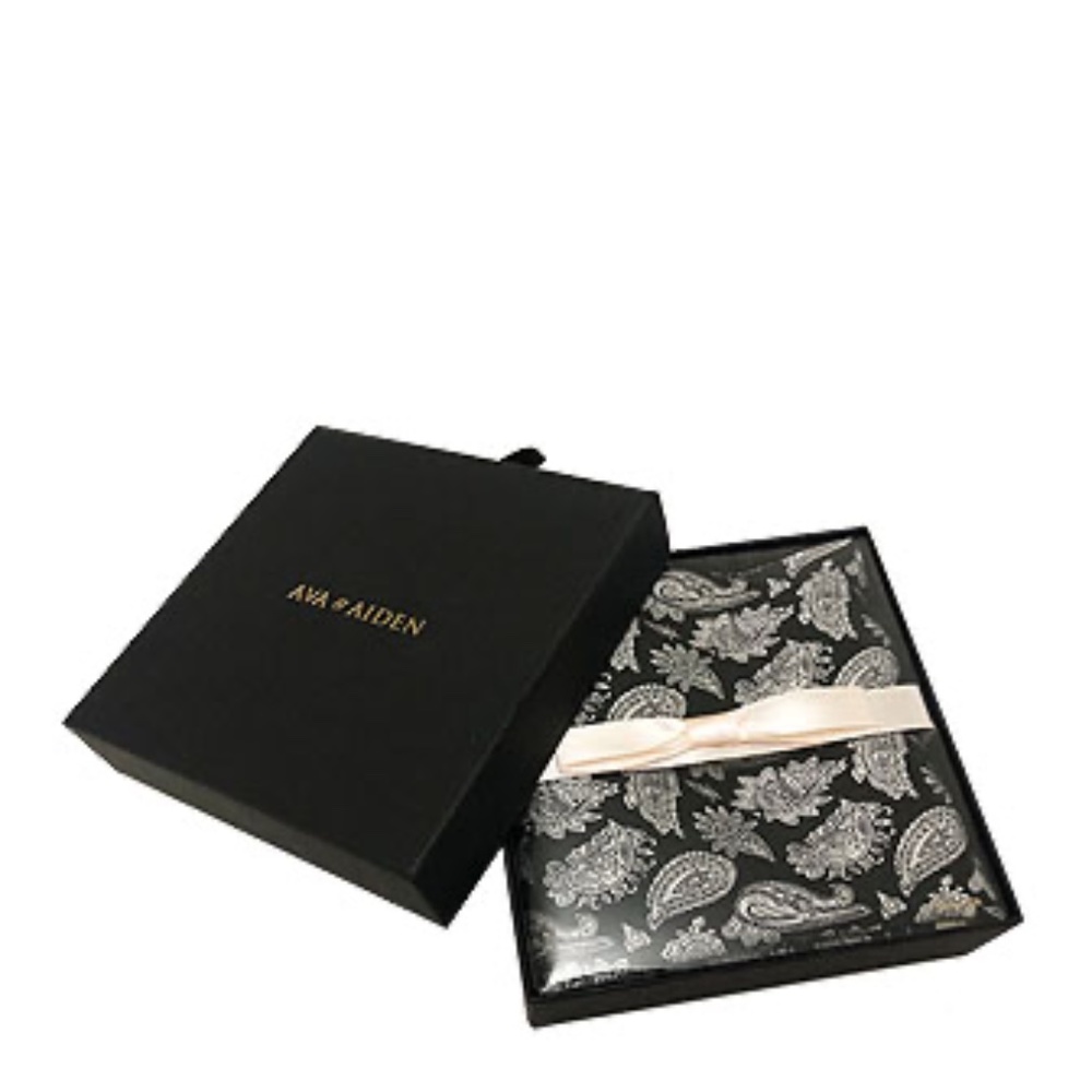 Ava & Aiden Silk Paisley Print Bandana Scarf - Picture 5 of 7